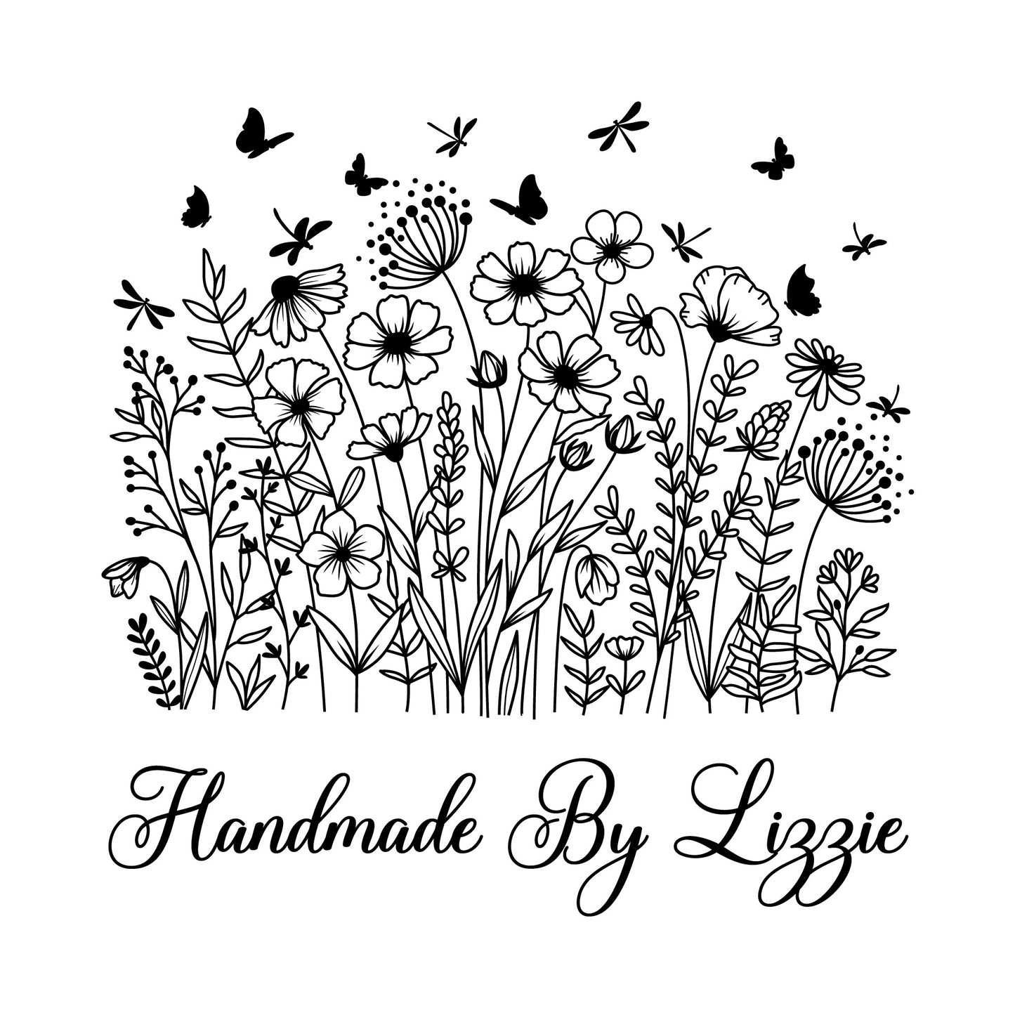 Personalised Laser Rubber Stamps - Handmade By: Dragonfly Meadow