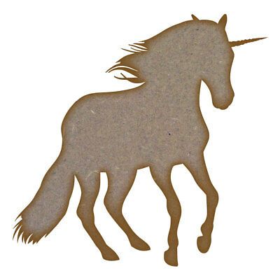 Unicorn (Design 3) MDF Laser Cut Craft Blanks in Various Sizes