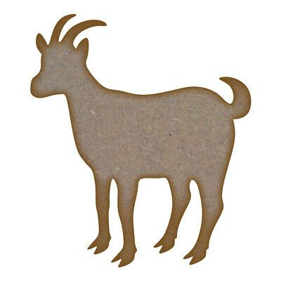 Goat MDF Laser Cut Craft Blanks in Various Sizes