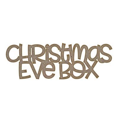 Christmas Eve Box (Design 2) MDF Craft Blank in Various Sizes