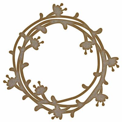 Floral Frame MDF Laser Cut Craft Blanks in Various Sizes