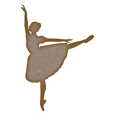 Ballerina (Design 3) - MDF Laser Cut Craft Blanks in Various Sizes