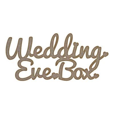 Wedding Eve Box - MDF Laser Cut Craft Blanks in Various Sizes