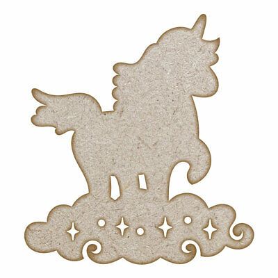 Unicorn Cloud MDF Laser Cut Craft Blanks in Various Sizes