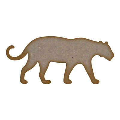 Big Cat Leopard Lion Tiger Jaguar MDF Laser Cut Craft Blanks in Various Sizes