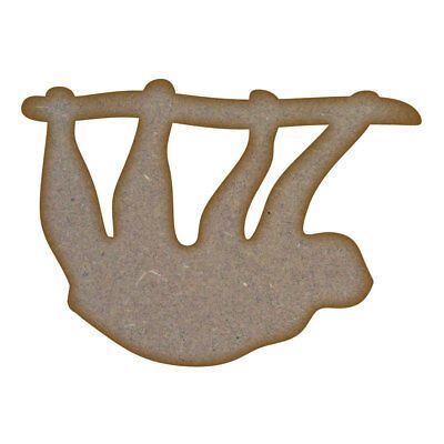 Sloth MDF Laser Cut Craft Blanks in Various Sizes