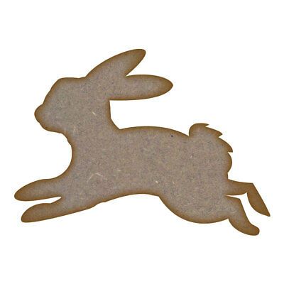 Leaping Bunny MDF Laser Cut Craft Blanks in Various Sizes