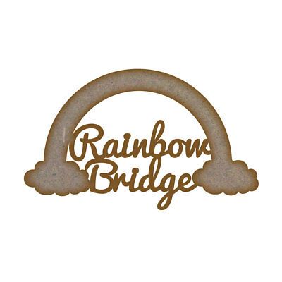 rainbow-bridge MDF Laser Cut Craft Blanks in Various Sizes