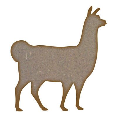 Llama MDF Laser Cut Craft Blanks in Various Sizes