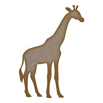 Giraffe MDF Laser Cut Craft Blanks in Various Sizes