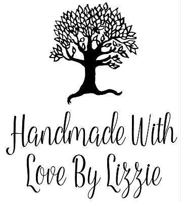 Personalised Laser Rubber Stamp - Handmade By: Tree