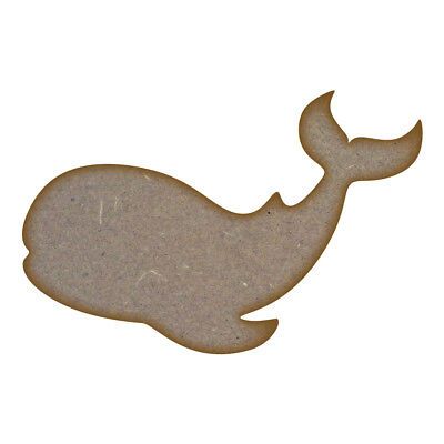 Whale (Design 2) MDF Laser Cut Craft Blanks in Various Sizes