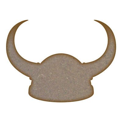 Viking Helmet MDF Laser Cut Craft Blanks in Various Sizes