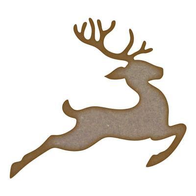 Flying Reindeer MDF Laser Cut Craft Blanks in Various Sizes