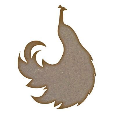 Peacock - MDF Laser Cut Craft Blanks in Various Sizes