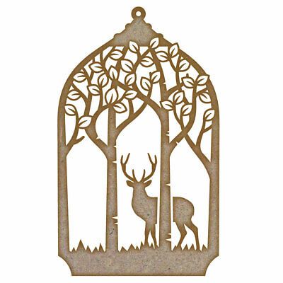 Stag Lantern MDF Laser Cut Craft Blanks in Various Sizes