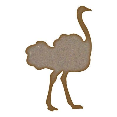 Ostrich MDF Laser Cut Craft Blanks in Various Sizes