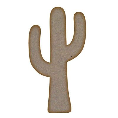 Cactus MDF Laser Cut Craft Blanks in Various Sizes