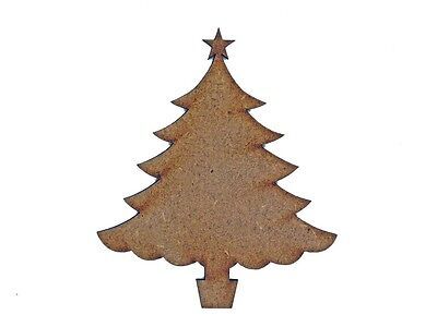 Christmas Tree MDF Laser Cut Craft Blanks in Various Sizes