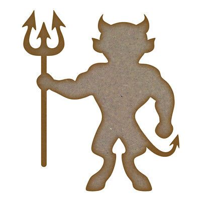 Devil MDF Laser Cut Craft Blanks in Various Sizes