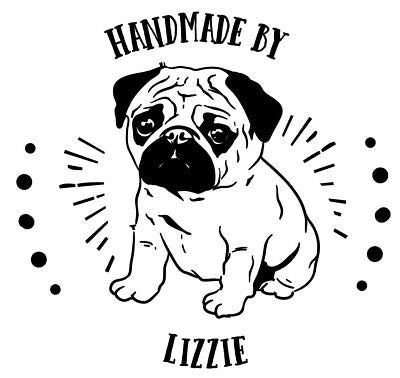 Personalised Laser Cut Rubber Stamp: Handmade By: I Love My Pugs