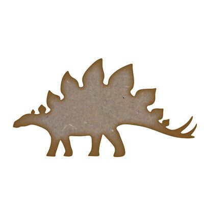 Stegosaurus Dinosaur MDF Laser Cut Craft Blanks in Various Sizes