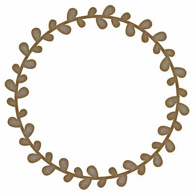 Leaf Wreath MDF Laser Cut Craft Blanks in Various Sizes