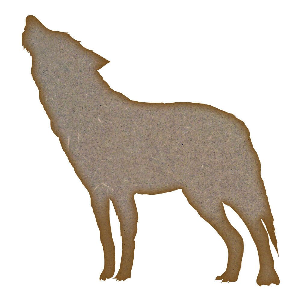 Wolf - MDF Laser Cut Craft Blanks in Various Sizes