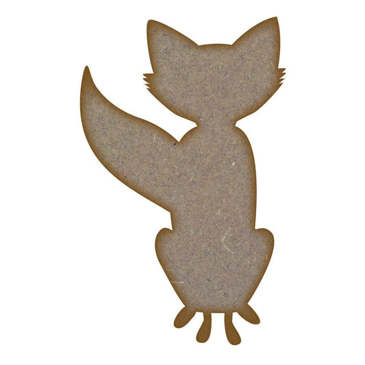 Fox MDF Laser Cut Craft Blanks in Various Sizes