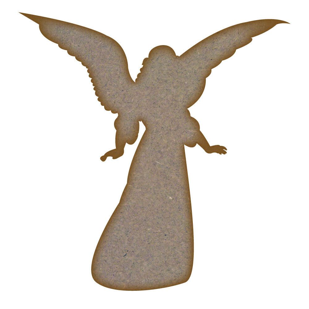 Angel (Design 2)  - MDF Laser Cut Craft Blanks in Various Sizes