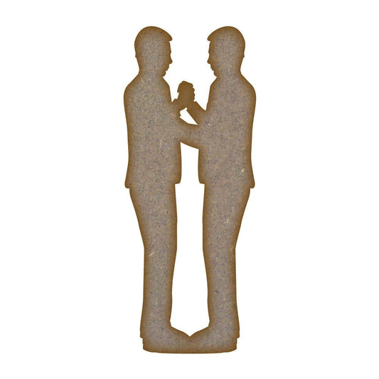 Wedding Couple Grooms MDF Laser Cut Craft Blanks in Various Sizes