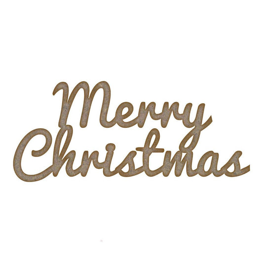 Merry Christmas Quote MDF Laser Cut Craft Blanks in Various Sizes