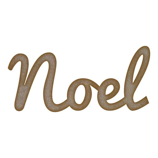 Noel Word MDF Laser Cut Craft Blanks in Various Sizes