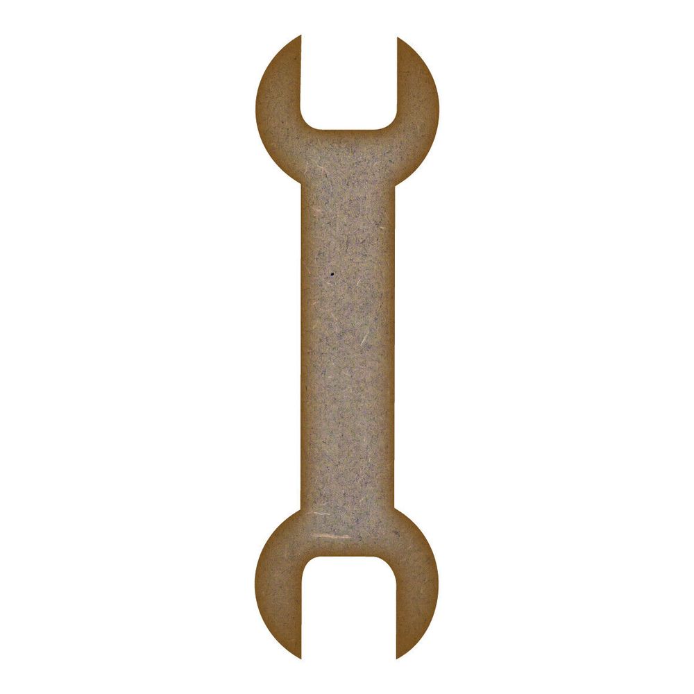 Spanner MDF Laser Cut Craft Blanks in Various Sizes