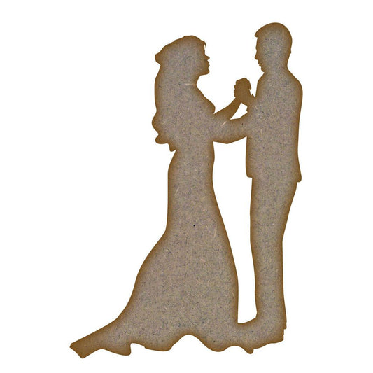 Wedding Couple MDF Laser Cut Craft Blanks in Various Sizes