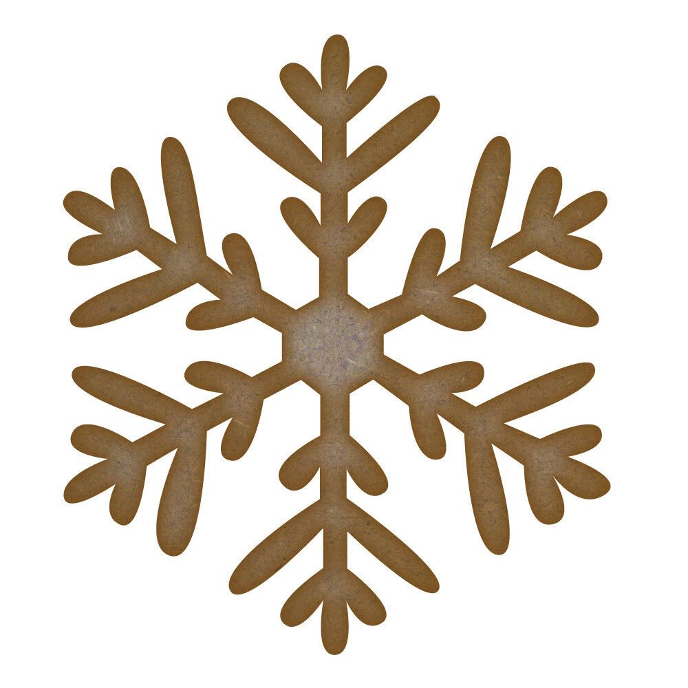 Snowflake (Design 3)  - MDF Laser Cut Craft Blanks in Various Sizes