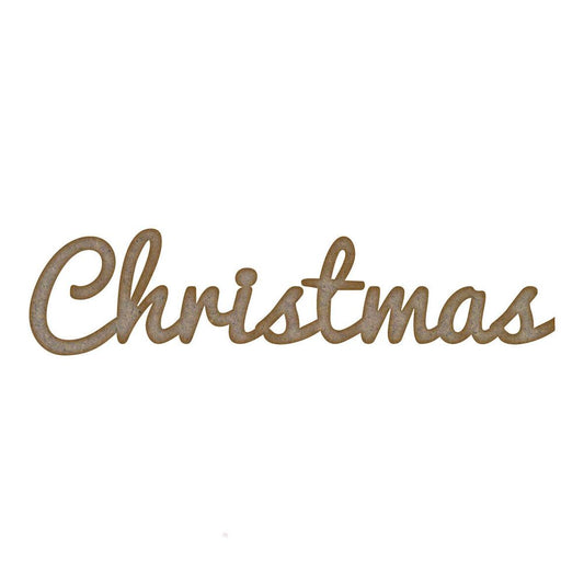 Christmas Word MDF Laser Cut Craft Blanks in Various Sizes