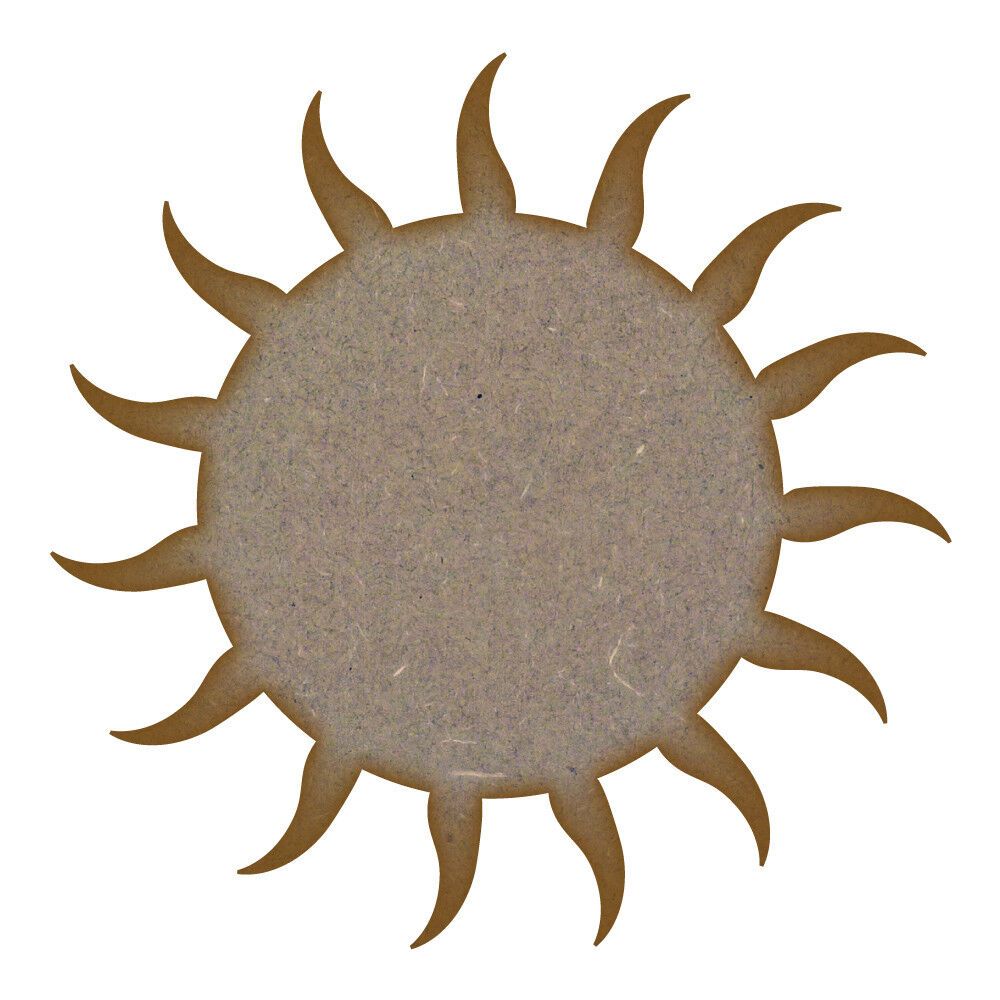 Sun  MDF Laser Cut Craft Blanks in Various Sizes