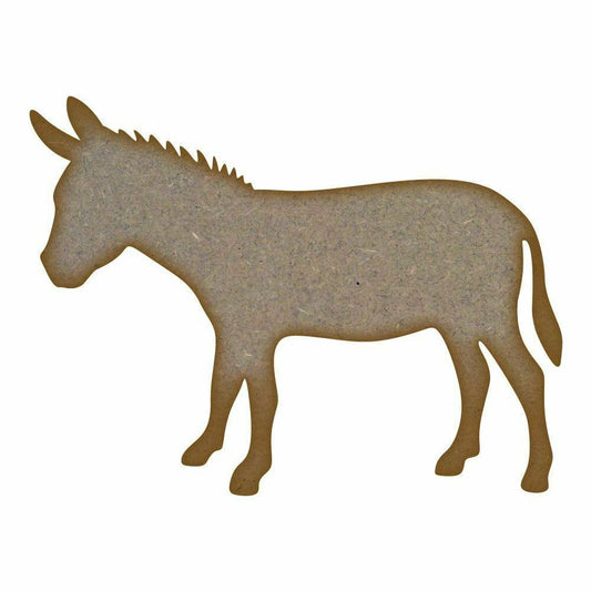 Donkey MDF Laser Cut Craft Blanks in Various Sizes