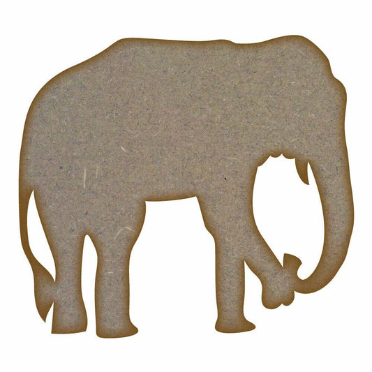 Elephant (Design 2) - MDF Laser Cut Craft Blanks in Various Sizes