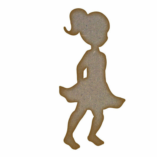 Little Girl MDF Laser Cut Craft Blanks in Various Sizes