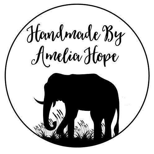 Personalised Laser Cut Rubber Stamp - Handmade by: Elephant Silhouette