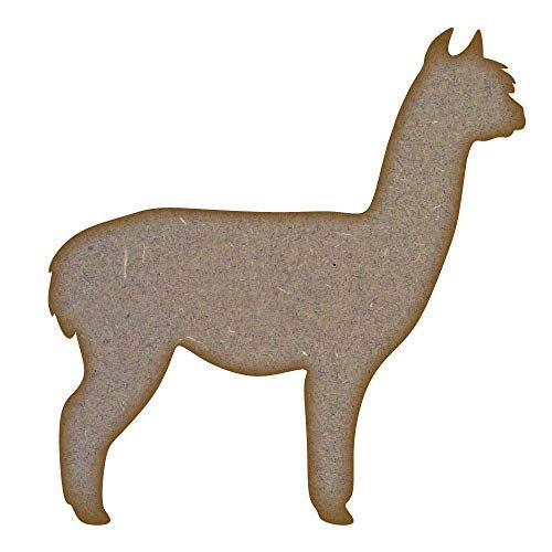 Alpaca MDF Laser Cut Craft Blanks in Various Sizes