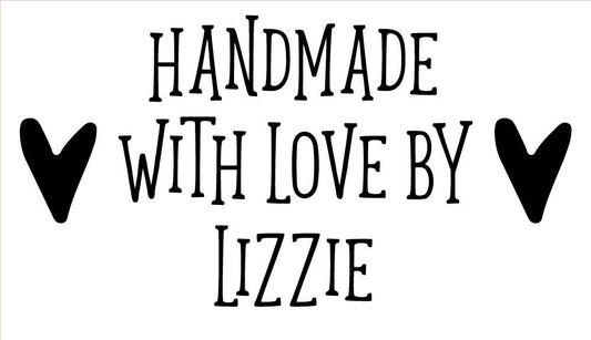 Personalised Laser Rubber Stamp - Handmade By: Heart