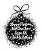 Personalised Laser Rubber Stamp - Christmas - Christmas Bauble