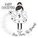 Personalised Laser Cut Rubber Stamp - Christmas: Snow Fairy