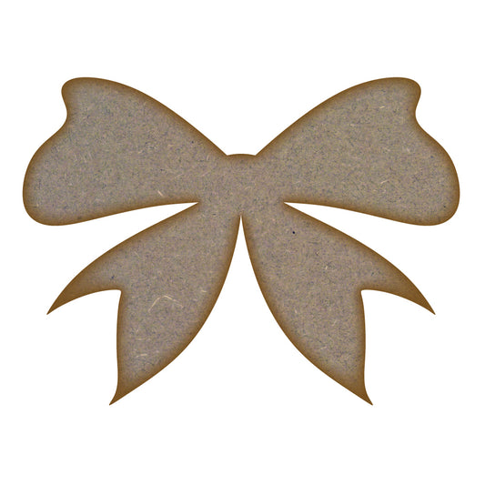 Bow 2 MDF Laser Cut Craft Blanks in Various Sizes