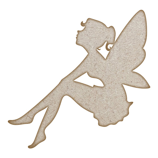 Fairy (Design 7) MDF Laser Cut Craft Blanks in Various Sizes 90mm x 88mm