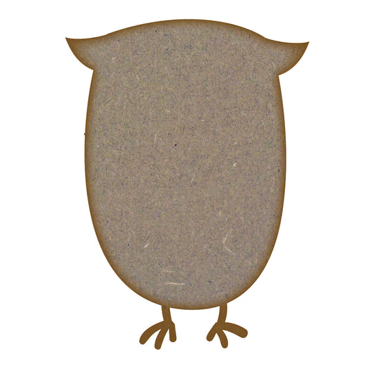 Owl MDF Laser Cut Craft Blanks in Various Sizes (67mm x 90mm)