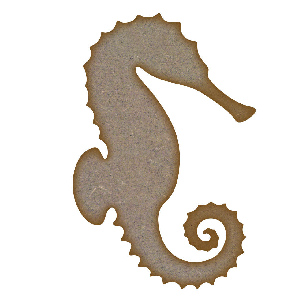 Seahorse MDF Laser Cut Craft Blanks in Various Sizes